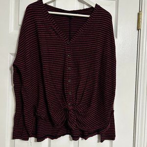 Urban Outfitters Striped Henley (Size M)